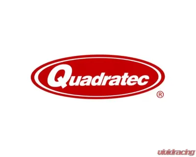 Quadratec 3x9" Oval Logo Vinyl Decals Red - 90017 103